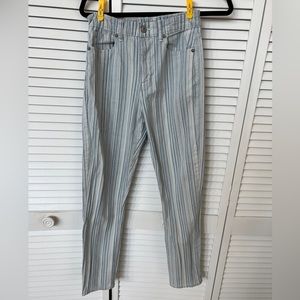 American Eagle blue striped pants. Size 2. Good condition!